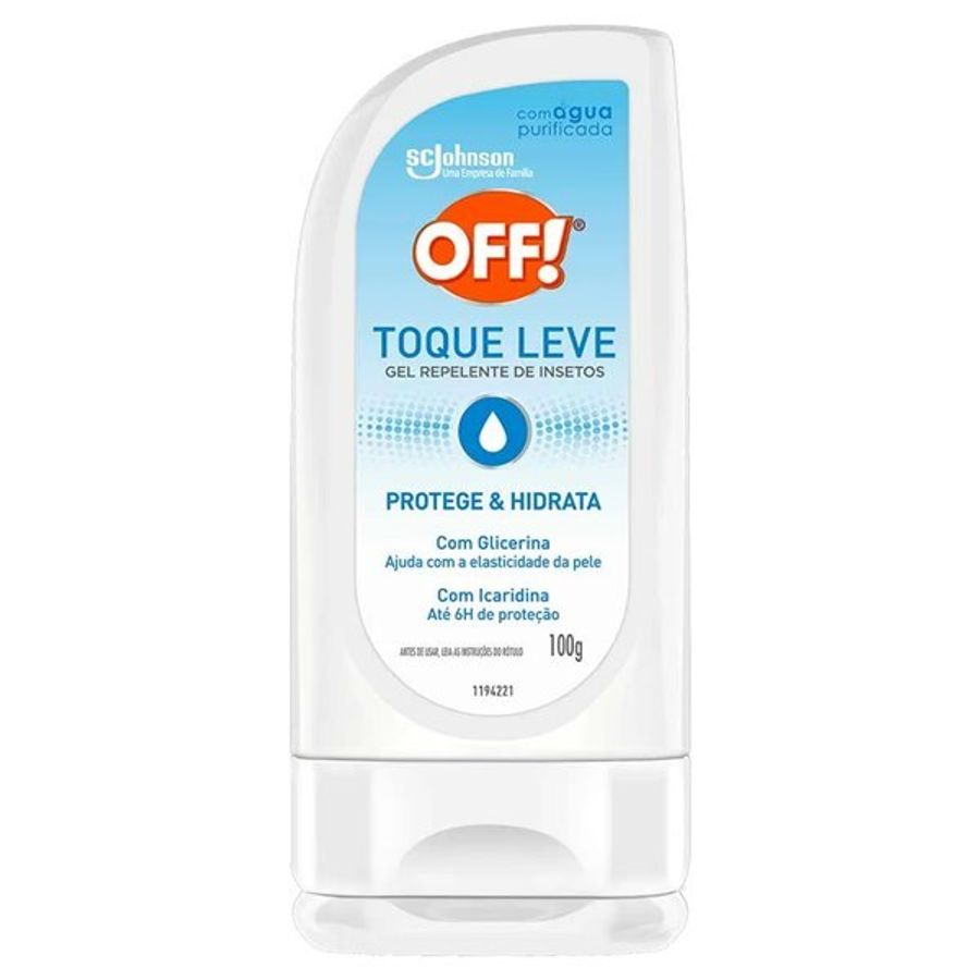 Repelente Off! Toque Leve Glicerina e Icaridina100g Gel 100ml