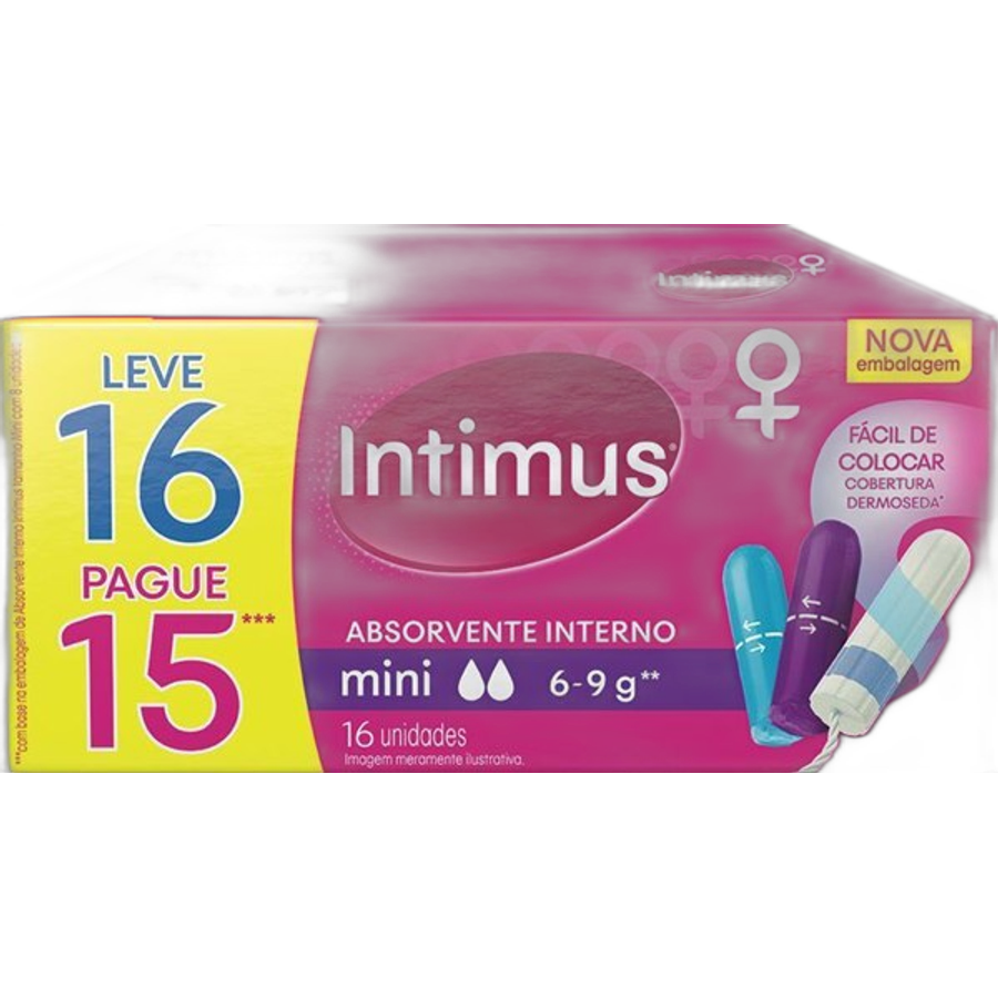 ABSORVENTE INTIMUS INTERNO MINI C/16UND