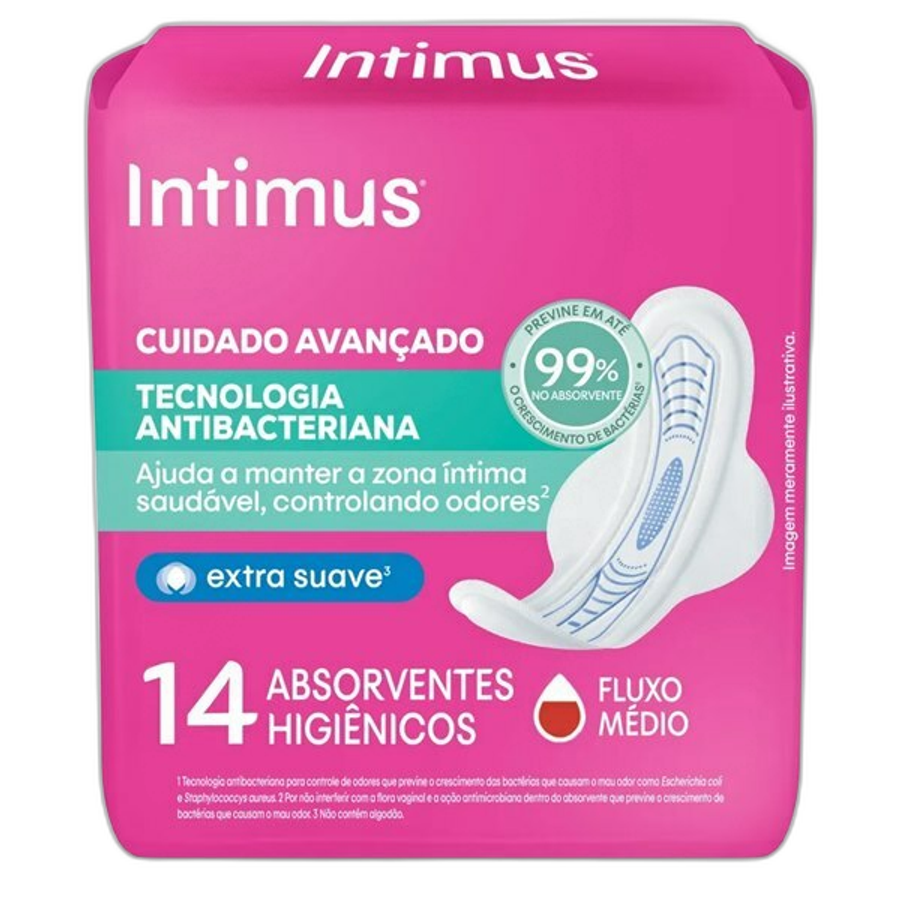 Absorvente Intimus Toda Renovada Dia Suave 14 Unidades