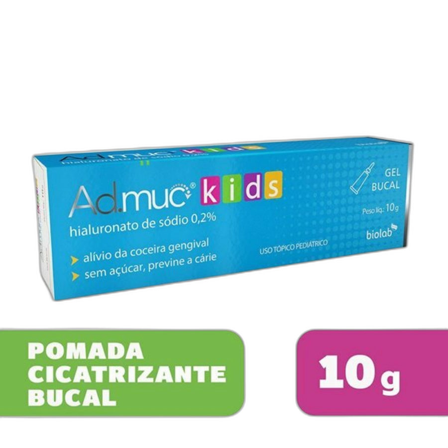 Gel Bucal Ad Muc Kids 0,2% Biolab 10g