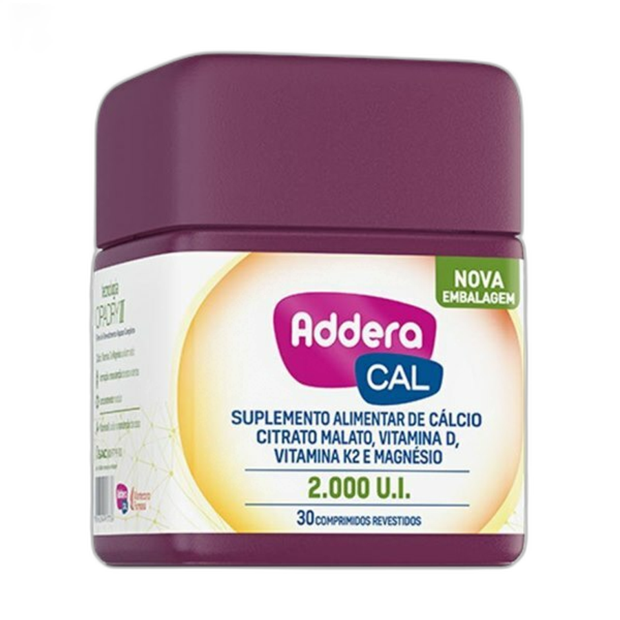 Vitamina D Addera + Cálcio 2.000ui 30 Comprimidos