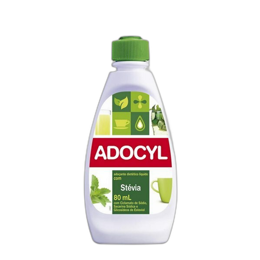Adoçante Líquido Adocyl Stevia 80ml