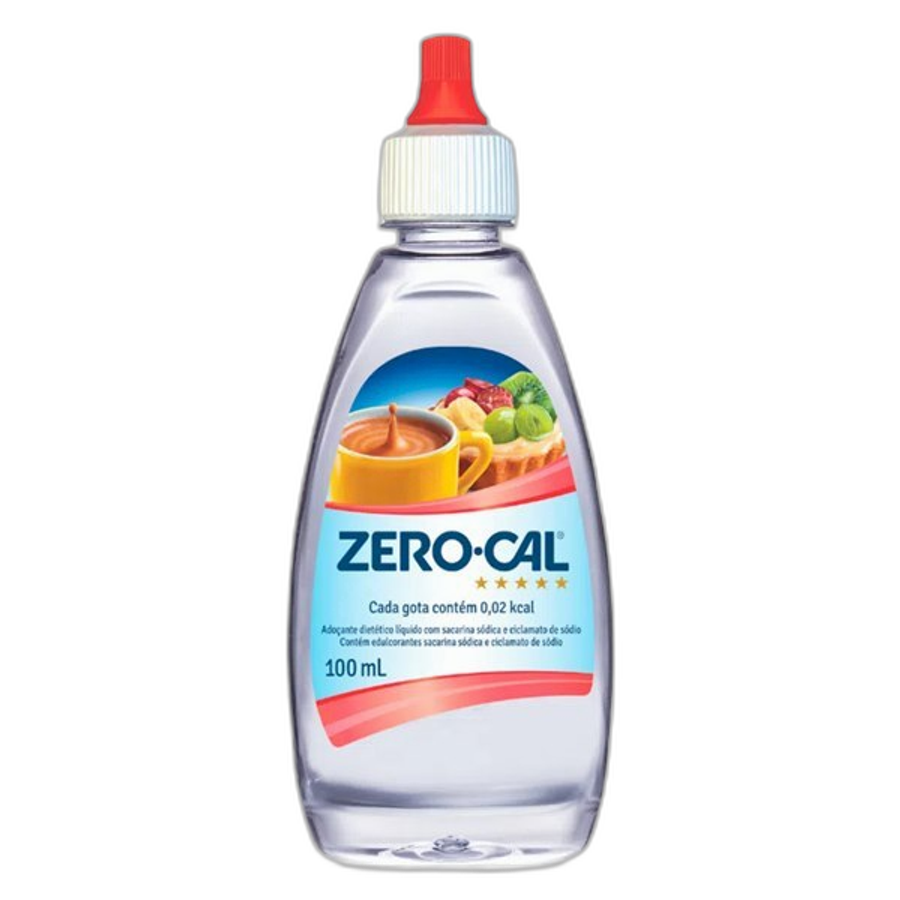 Adoçante Líquido de Sacarina e Ciclamato Zero Cal 100ml