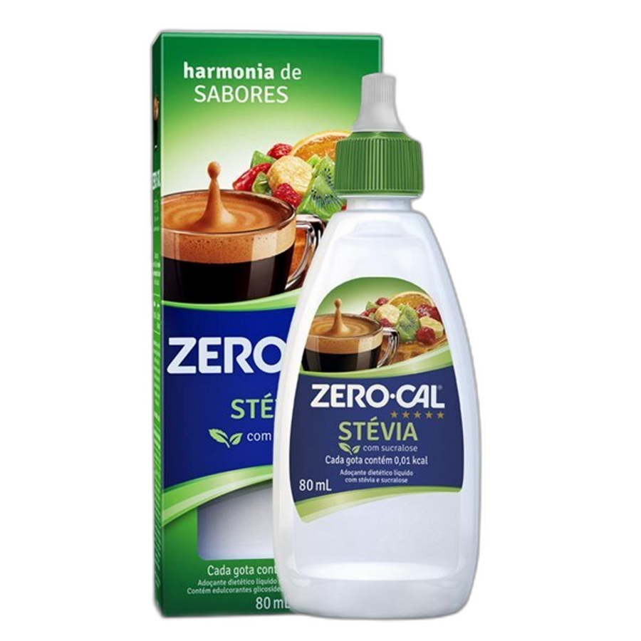 Adoçante Líquido Zero-Cal Stévia 80ml