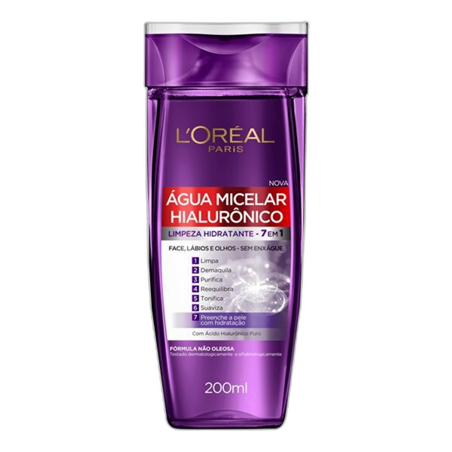 Água Micelar L'oréal Paris com Hialurônico 200ml