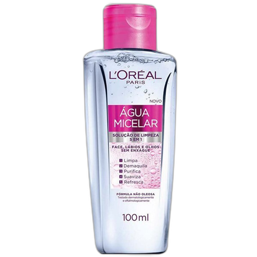 Água Micelar Loreal Paris Solução de Limpeza 5 em 1 - 100ml