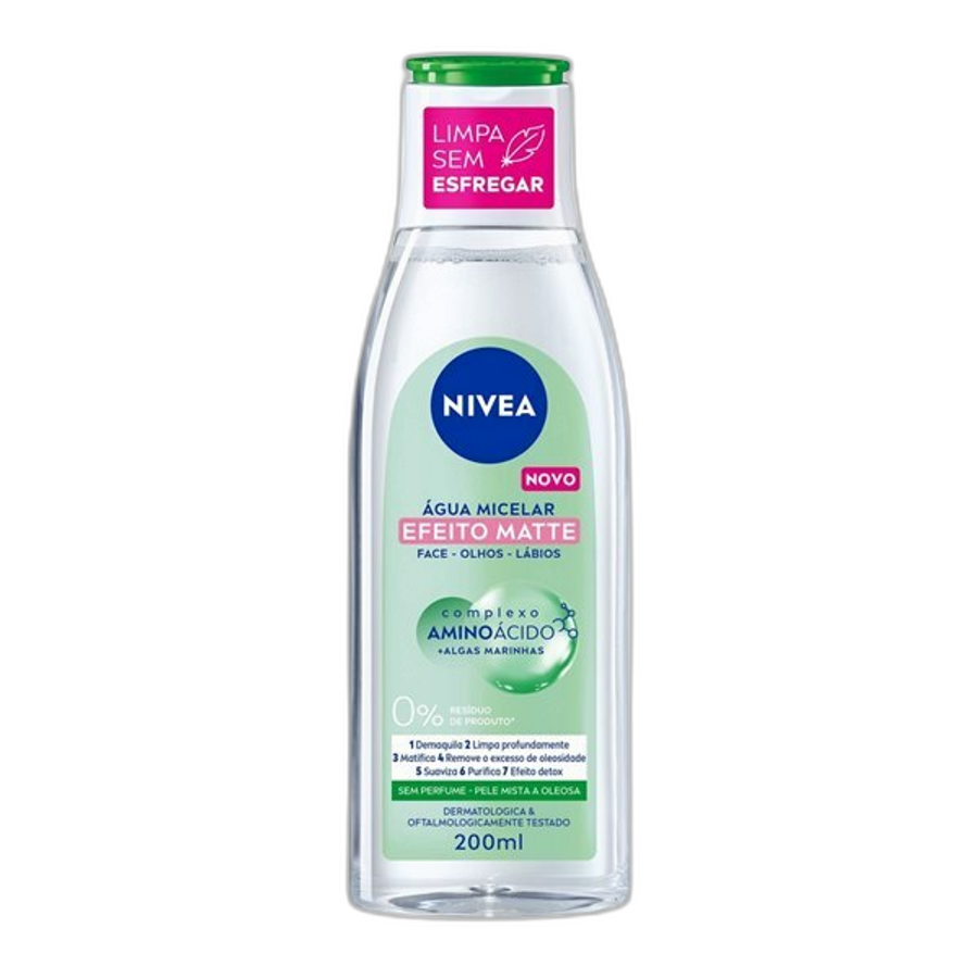 Água Micelar Nivea 7 em 1 Efeito Matte 200ml