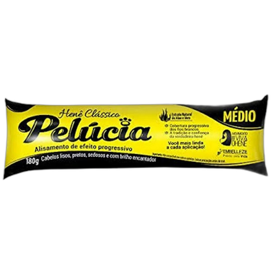 Henê Pelúcia Alisamento Gel Médio 180g