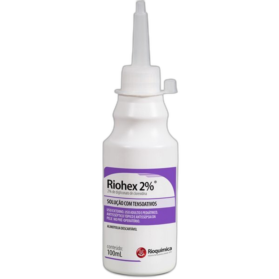 Degermante Antisséptico Riohex 2% Rioquímica 100ml