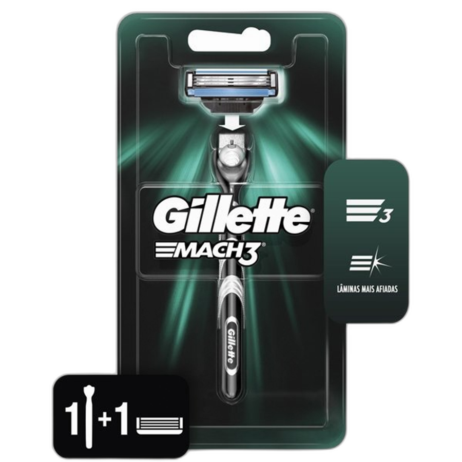 APARELHO BARBEAR GILLETTE MACH3 C/1UND