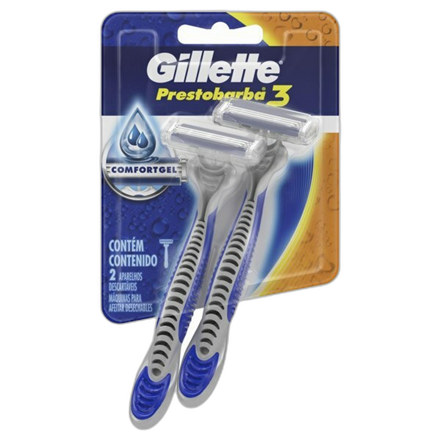 Aparelho de Barbear Gillette Prestobarba3 Extra Suave 2 Unidades