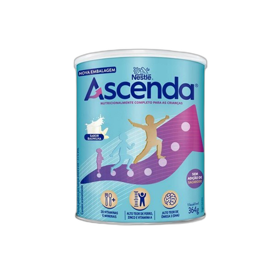 Suplemento Alimentar Infantil Ascenda Baunilha 364g