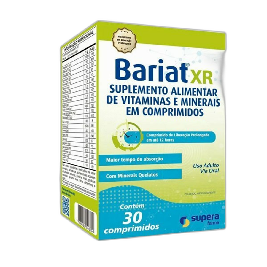 Suplemento Alimentar Bariat Xr 30 Comprimidos de Liberação Prolongada