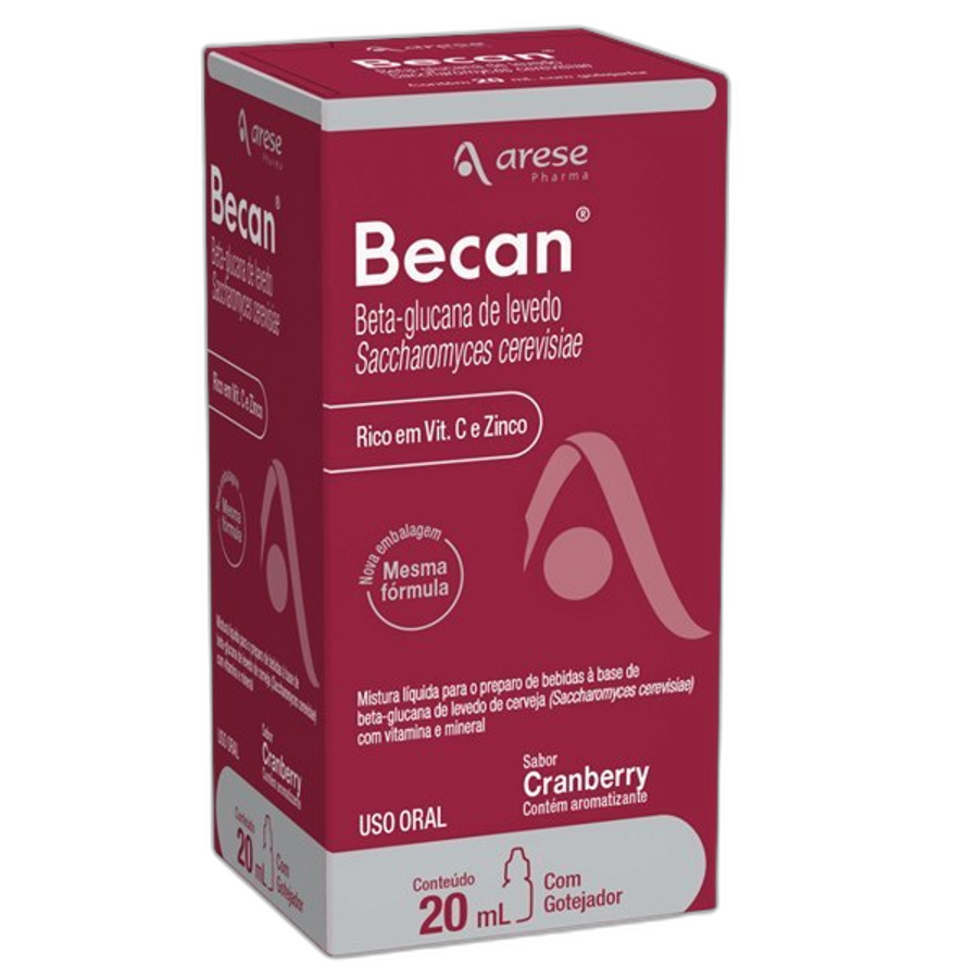 Suplemento Alimentar Becan Arese Uso Oral Gotas 20ml