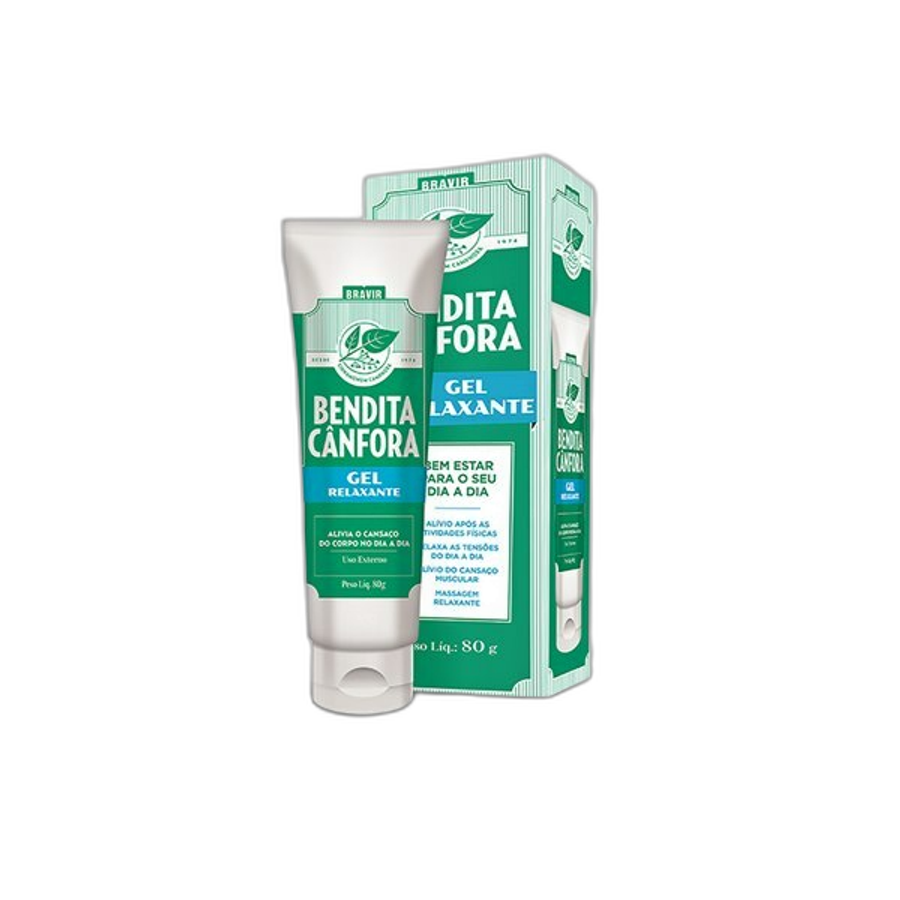 Gel de Massagem Bendita Cânfora Relaxante 80g