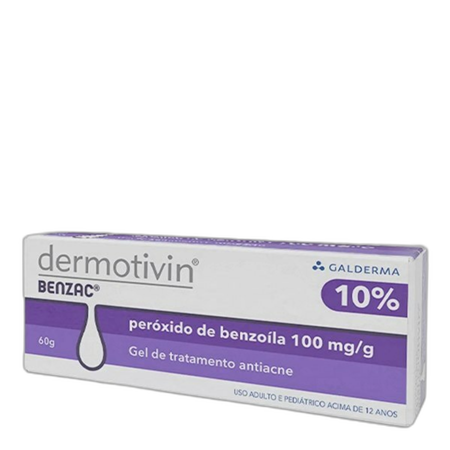 Gel Tratamento Antiacne Dermotivin Benzac 10% 60g