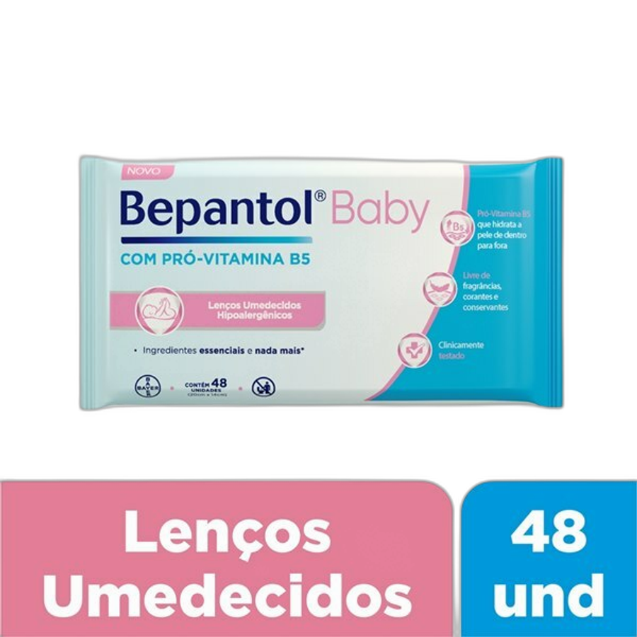 Lenço Umedecido Bepantol Baby 48 Unidades