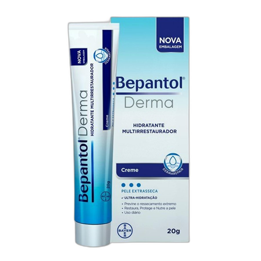 Hidratante Multirrestaurador Bepantol Derma Creme Bayer Pele Extrasseca 20g