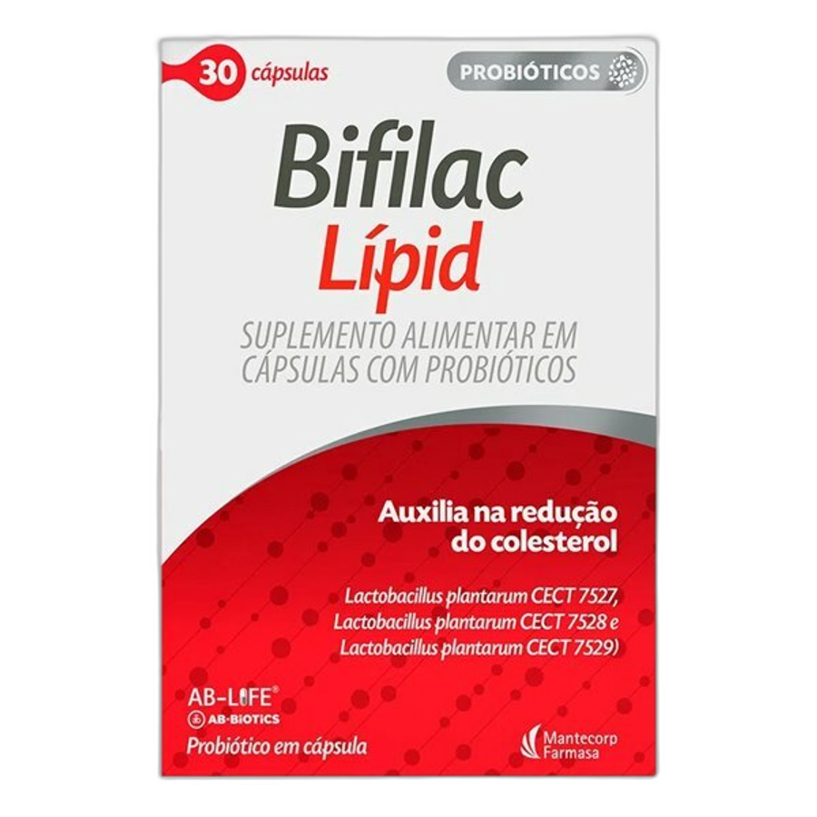 Suplemento Alimentar Bifilac Lípid Mantecorp 30 Cápsulas