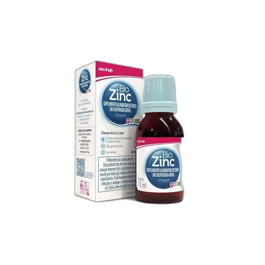 Suplemento Alimentar Infantil Biozinc Zinco 10mg/ml 15ml Gotas