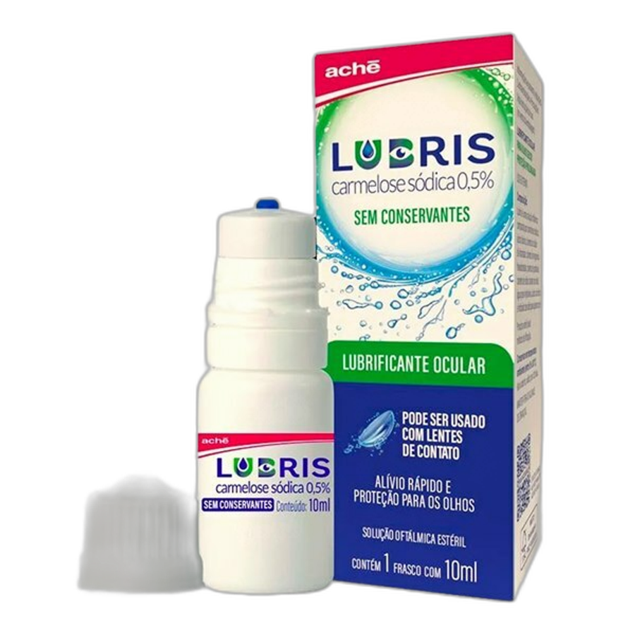 Lubrificante Ocular Lubris Solução Oftálmica 0,5% 10ml