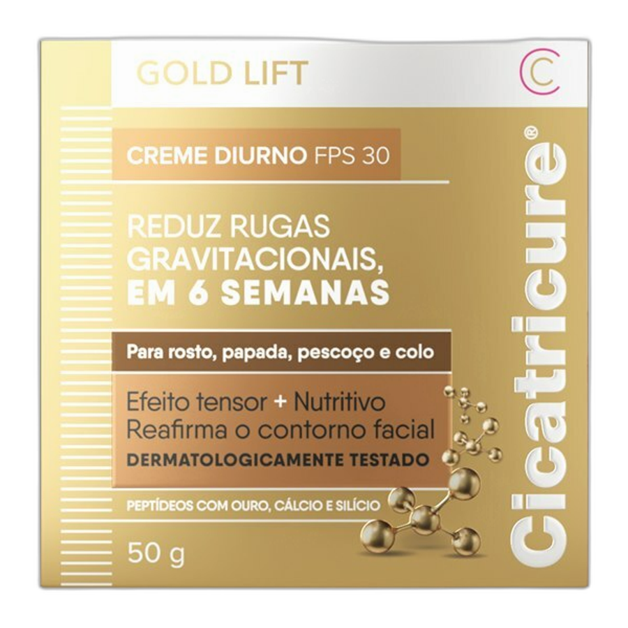 Creme Cicatricure Gold Lift Diurno Reduz Rugas 50g