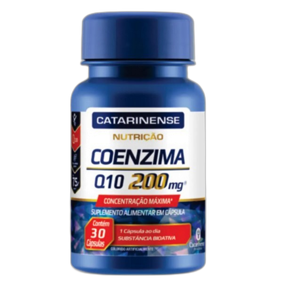 Complemento Alimentar Coenzima Q10 200mg Catarinense Nutrição 30 Cápsulas