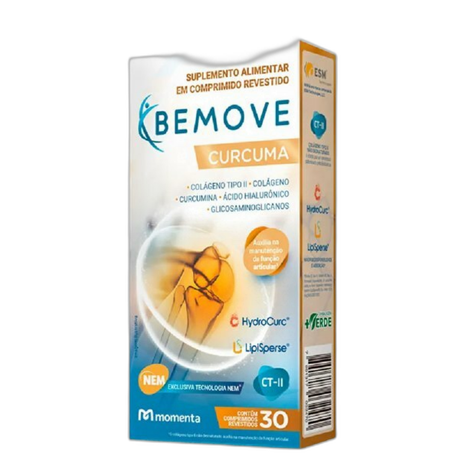 Suplemento Alimentar Bemove Cúrcuma 30 Comprimidos Revestidos