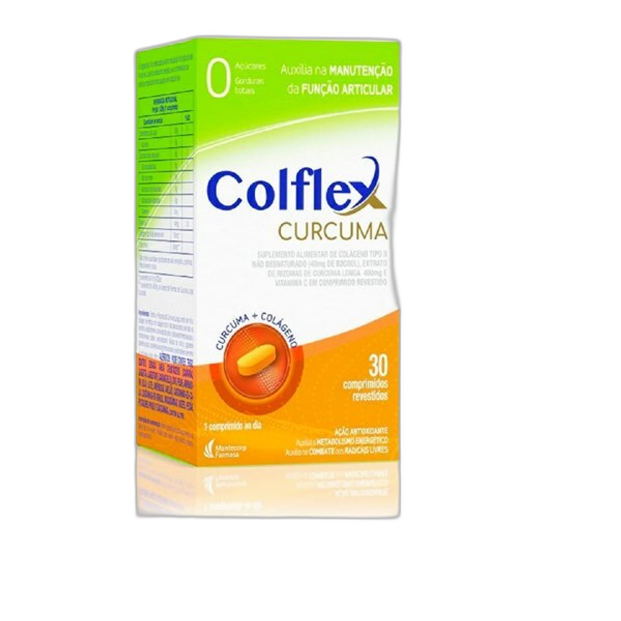 Colágeno Colflex Curcuma Tipo Ii + Cúrcuma 30 Comprimidos