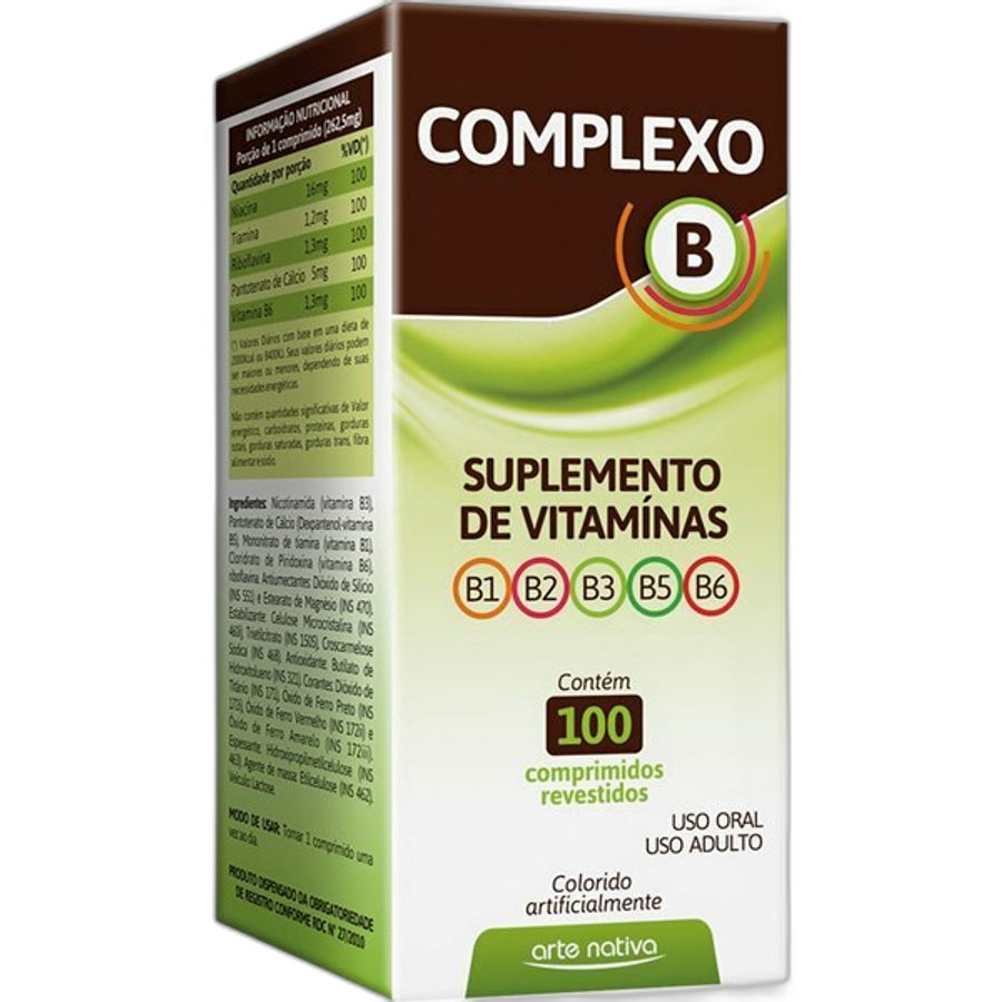 Complexo B 100 Comprimidos - Arte Nativa