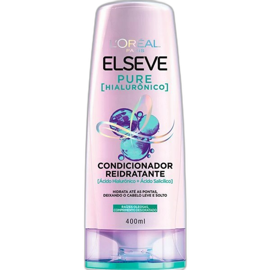 Condicionador Elseve Pure Hialurônico Reidratante L'oréal Paris 400ml
