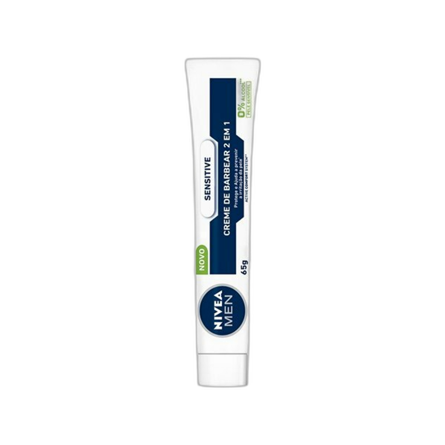 Creme de Barbear 2 em 1 Nivea Men Sensitive 65g
