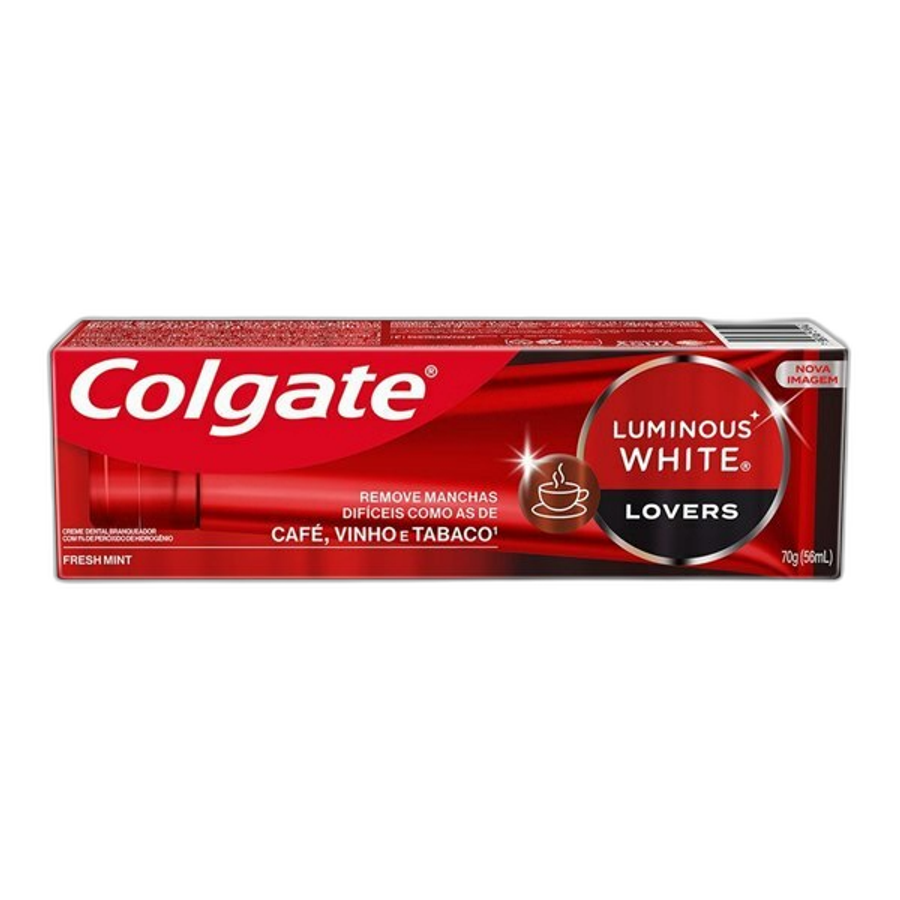 Creme Dental Clareador Colgate Luminous White Lovers Manchas de Café 70g