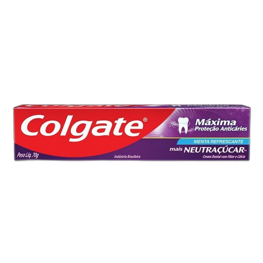 Pasta de Dente Colgate Máxima Proteção Anticáries Neutraçúcar Menta Refrescante 70g