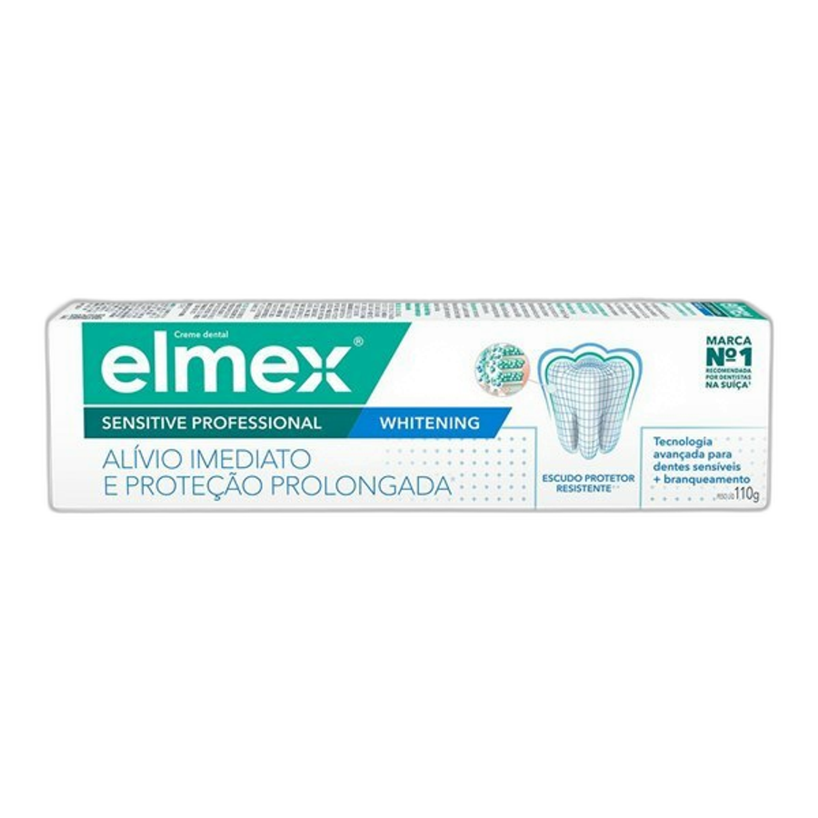 Pasta de Dente Elmex Sensitive Professional Whitening Dentes Sensíveis 110g