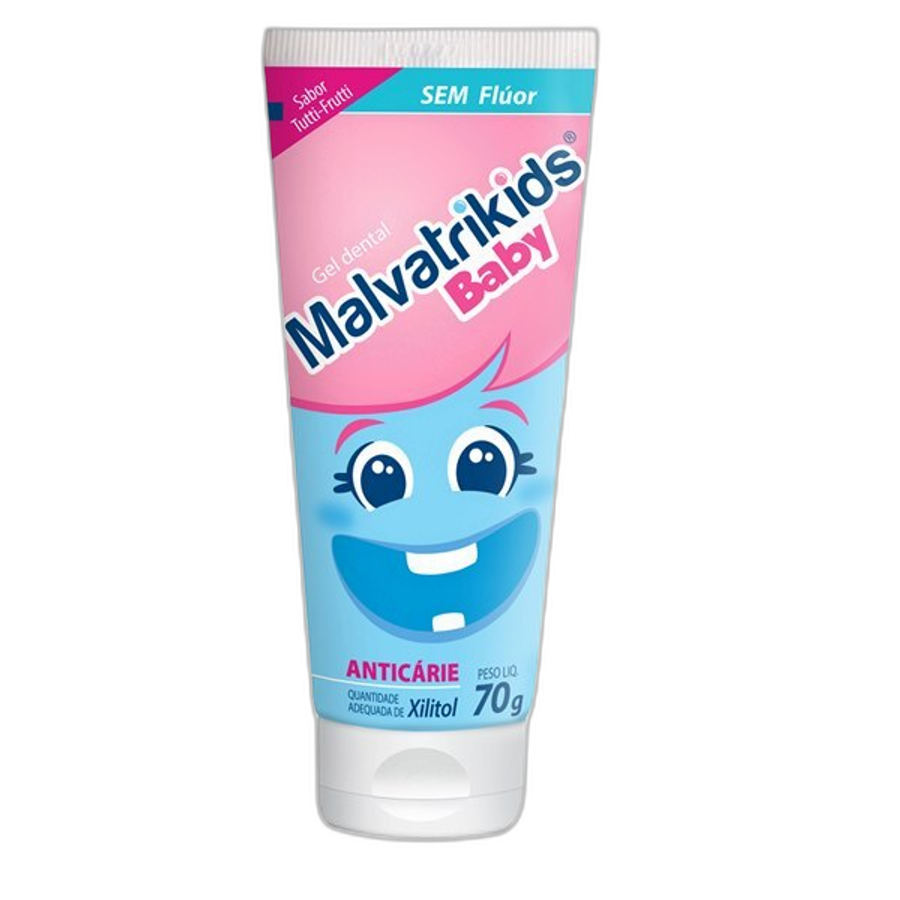 Gel Dental Malvatrikids Baby Sabor Tutti-Frutti 70g