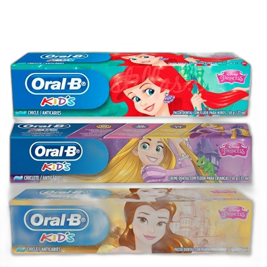 Pasta de Dente Infantil Oral-B Kids Disney Princesas 50g
