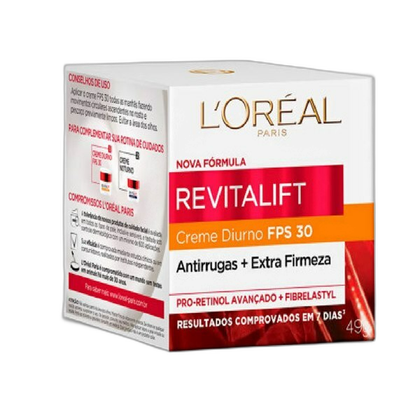 Creme Hidratante Facial Anti-Idade L'oréal Paris Revitalift Pro-Retinol Diurno FPS30 49g