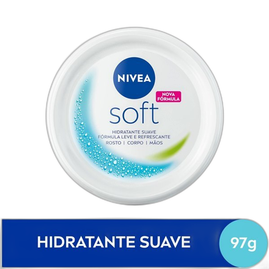 Creme Hidratante Nivea Soft 97g - Hidratação Corporal