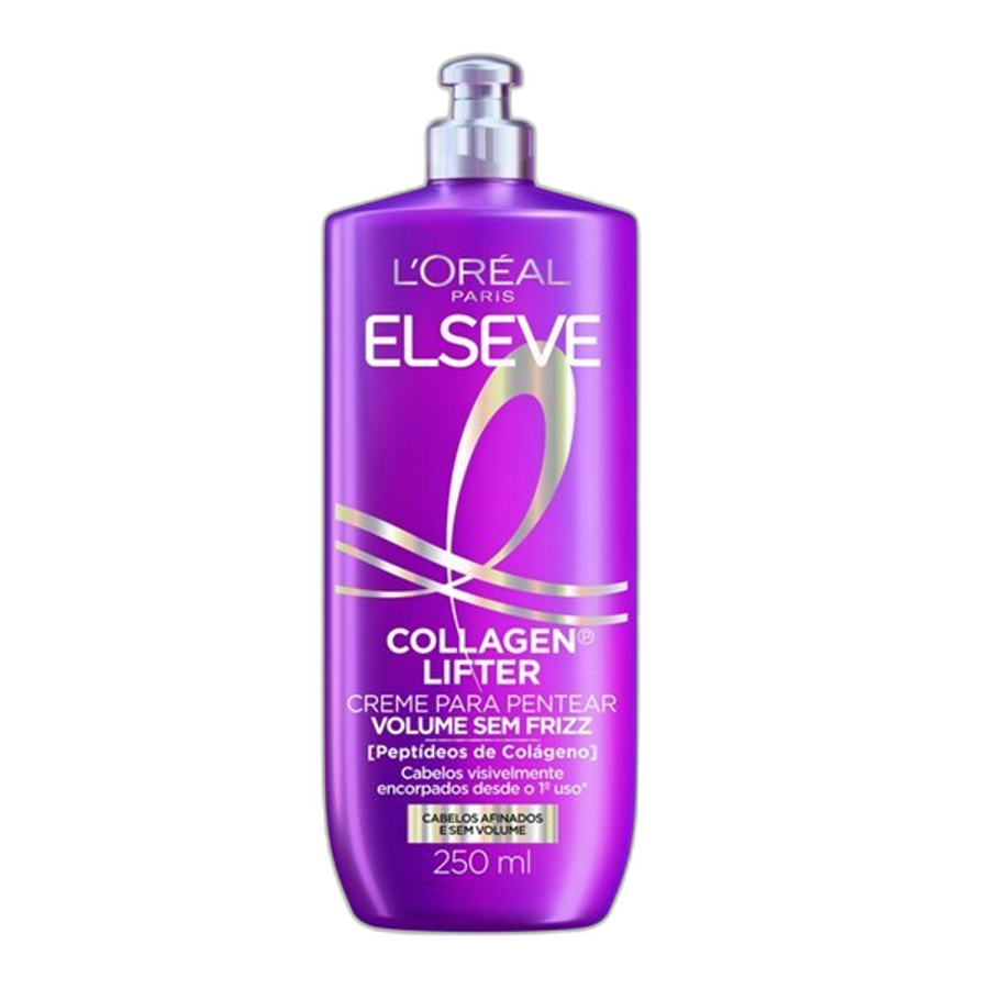 Creme para Pentear Volume Sem Frizz L'oréal Paris Elseve Colágeno Lifter 250ml