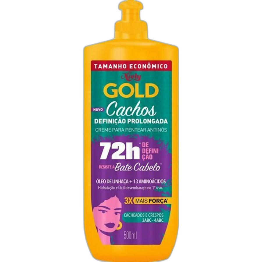 Creme para Pentear Niely Gold Cachos Definição Prolongada 500ml