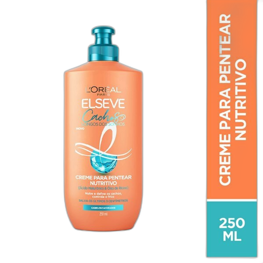 Creme para Pentear Nutritivo L'oréal Paris Elseve Cachos Longos dos Sonhos 250ml