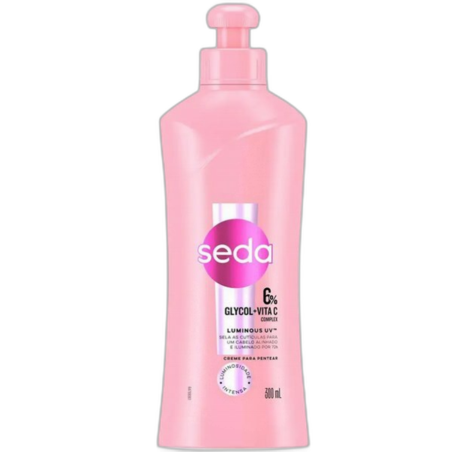 Creme de Pentear Seda Luminous UV Glycol 6% + Vita C Complex 300ml