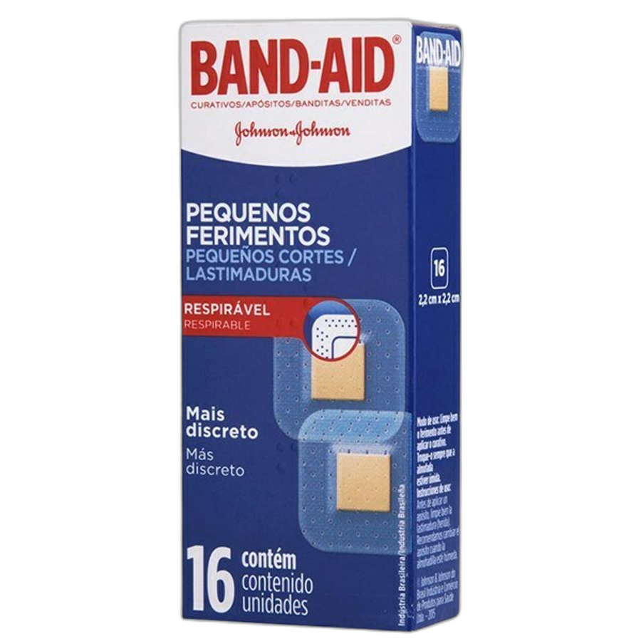 Curativos Band-Aid Pequenos Ferimentos 16 Unidades