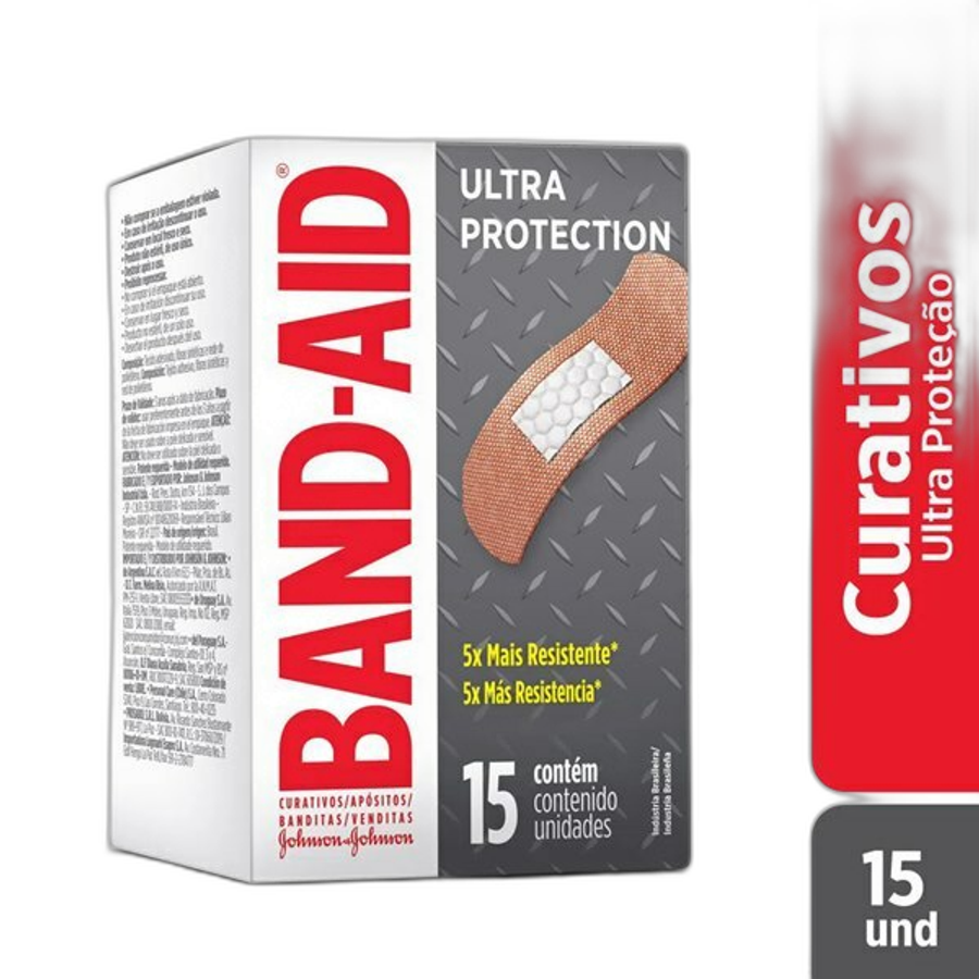Curativo Band-Aid Ultra Protection Johnson's 15 Unidades