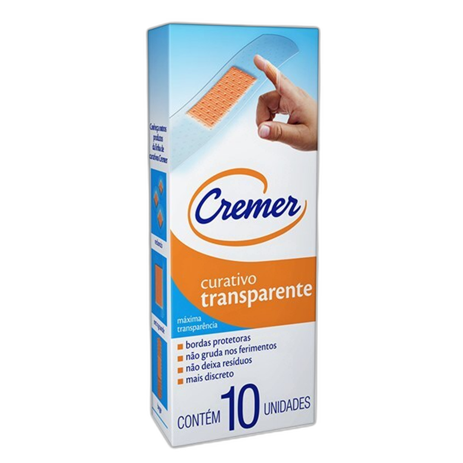 Curativo Cremer Transparente 10 Unidades