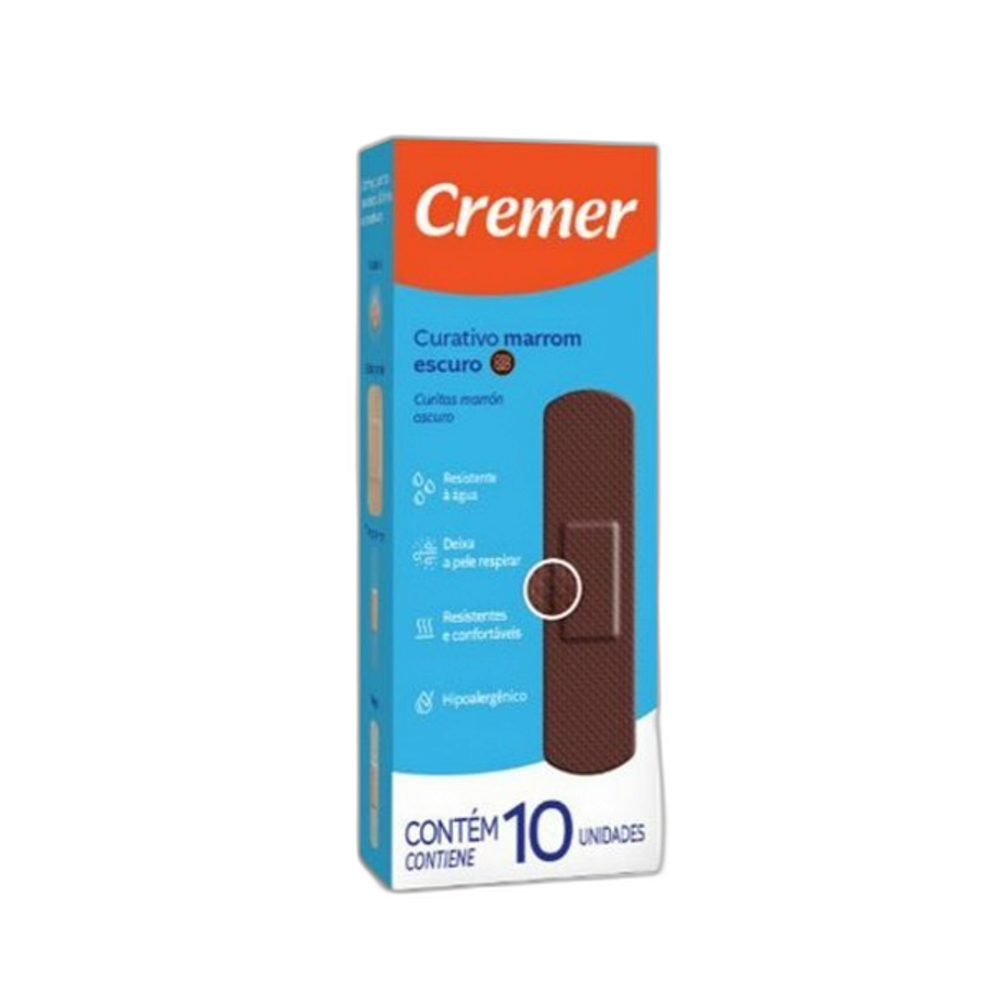 Curativo Cremer Marrom Escuro 10 Unidades