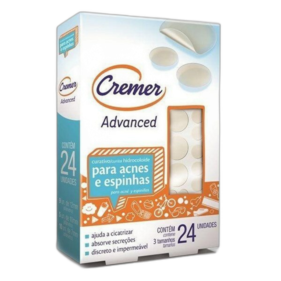Curativo Hidrocoloide para Espinhas Advanced Cremer 24 Unidades Unidades