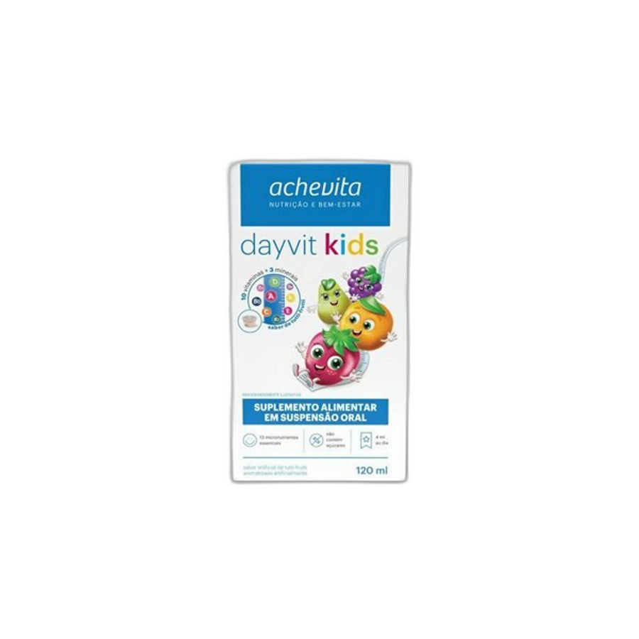 Suplemento Vitamínico Dayvit Kids 1+ Suspensão Oral Tutti-Frutti Aché 120ml