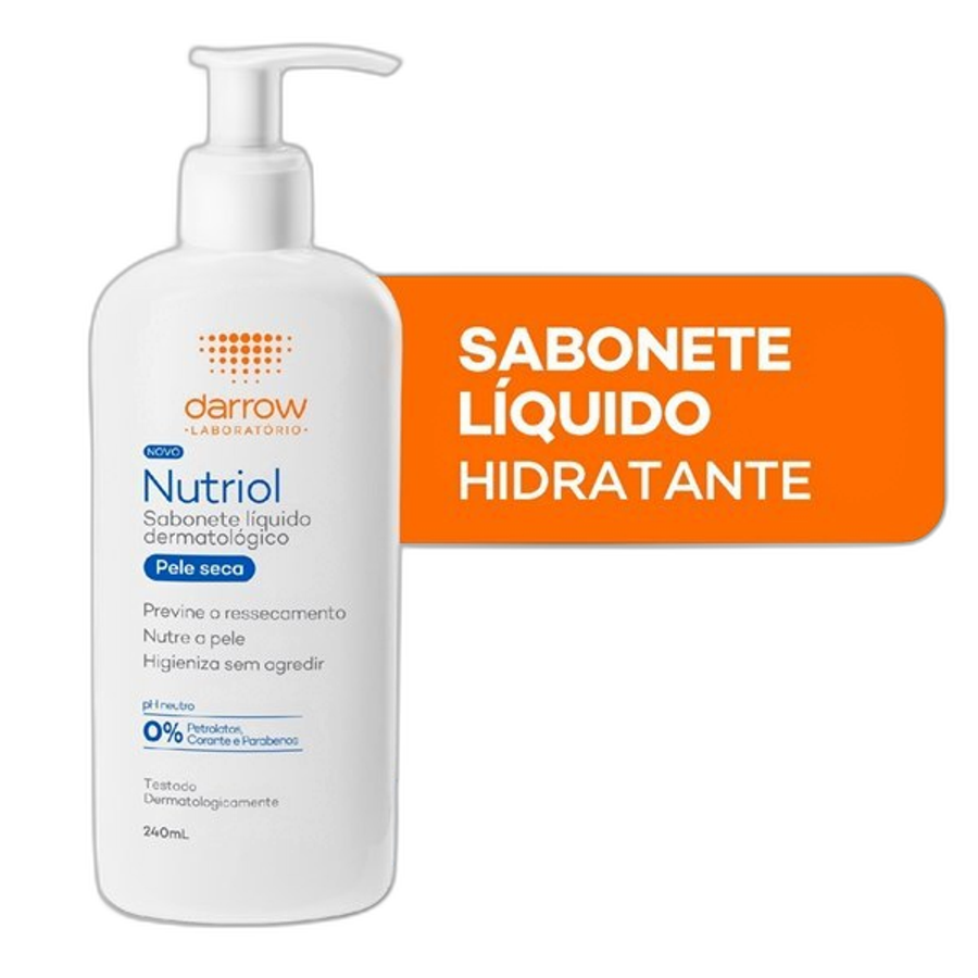 NUTRIOL SAB LIQ FACIAL 240ML PELE SECA